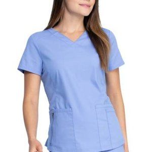 Blue Women's Scrub Top - Dickies Brand Size xL